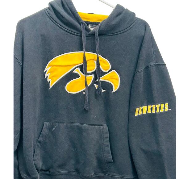 University of Iowa Hawkeyes Women's XL Hoodie Stadium Athletics Black Yellow - Picture 1 of 4